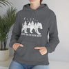 Bear Always Take Scenic Route | Unisex Hooded Hoodie Sweatshirt | Embrace Your Vibe