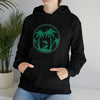 Beach Sweatshirt | Tree of Life Palm Beach | Unisex Hooded Hoodie Sweatshirt