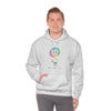 Chill Stitch – Peace Live Frog Tie-Dye - Unisex Hooded Hoodie Sweatshirt – Embrace Your Vibe