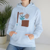 Abstract Shapes V11 Flower Pot Sun Rain | Abstract | Minimalist | Modern | Unisex Hooded Hoodie Sweatshirt | Embrace Your Vibe