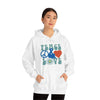 Chill Stitch – Peace & Love - Unisex Hooded Hoodie Sweatshirt – Embrace Your Vibe