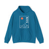 Abstract Shapes V5 Mountain Peaks Sun | Abstract | Minimalist | Modern Unisex Hooded Hoodie Sweatshirt | Embrace Your Vibe