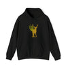 Butterfly Deer Buck Transformation | Abstract | Minimalist | Modern | Unisex Hooded Hoodie Sweatshirt | Embrace Your Vibe