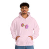 Doughnut Barbell Foodie Sweatshirt | Abstract Unisex Hooded Hoodie Sweatshirt