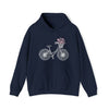 Bicycle Wildflower Basket Bike Biking | Unisex Hooded Hoodie Sweatshirt | Embrace Your Vibe