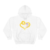Butterflies Sunflower | Unisex Hooded Hoodie Sweatshirt | Embrace Your Vibe