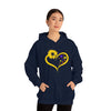 Butterflies Sunflower | Unisex Hooded Hoodie Sweatshirt | Embrace Your Vibe