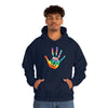 Chill Stitch –Tie-dye Peace Hand - Unisex Hooded Hoodie Sweatshirt – Embrace Your Vibe