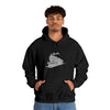 Chill Stitch – Train Locomotive Song Music Notes | Abstract | Minimalist | Modern - Unisex Hooded Hoodie Sweatshirt – Embrace Your Vibe