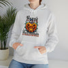 Halloween Sweatshirt | Happy Halloween Scary Pumpkin | Unisex Hooded Hoodie Sweatshirt
