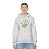 Chill Stitch –Tie-dye Peace Hand - Unisex Hooded Hoodie Sweatshirt – Embrace Your Vibe