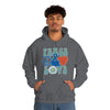 Chill Stitch – Peace & Love - Unisex Hooded Hoodie Sweatshirt – Embrace Your Vibe