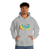 Chill Stitch – VW Tie-dye Van - Unisex Hooded Hoodie Sweatshirt – Embrace Your Vibe