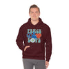 Chill Stitch – Peace & Love - Unisex Hooded Hoodie Sweatshirt – Embrace Your Vibe