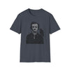Edgar Alan Poe Poet | Unisex Soft Style Tee T-Shirt | Embrace Your Vibe | Calligram Word Design
