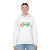 Chill Stitch – VW Tie-dye Van - Unisex Hooded Hoodie Sweatshirt – Embrace Your Vibe