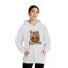 Halloween Sweatshirt | Happy Halloween Scary Pumpkin | Unisex Hooded Hoodie Sweatshirt