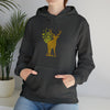 Butterfly Deer Buck Transformation | Abstract | Minimalist | Modern | Unisex Hooded Hoodie Sweatshirt | Embrace Your Vibe
