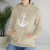 Floral Boat Anchor Boating Sweatshirt | Unisex Hooded Hoodie Sweatshirt