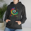 Hippie Sweatshirt | Soul Rainbow Color Wheel Splash | Unisex Hooded Hoodie Sweatshirt