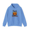 Halloween Sweatshirt | Happy Halloween Scary Pumpkin | Unisex Hooded Hoodie Sweatshirt