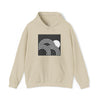 Abstract Shapes V6 Circled Moon Horizon | Abstract | Minimalist | Modern Unisex Hooded Hoodie Sweatshirt | Embrace Your Vibe