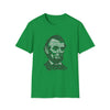 Abraham Lincoln | Unisex Soft Style Tee T-Shirt | Embrace Your Vibe | Calligram Word Design