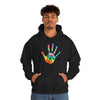 Chill Stitch –Tie-dye Peace Hand - Unisex Hooded Hoodie Sweatshirt – Embrace Your Vibe