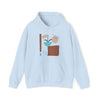 Abstract Shapes V11 Flower Pot Sun Rain | Abstract | Minimalist | Modern | Unisex Hooded Hoodie Sweatshirt | Embrace Your Vibe