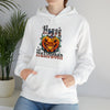 Halloween Sweatshirt | Happy Halloween Scary Pumpkin | Unisex Hooded Hoodie Sweatshirt