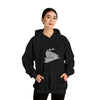 Chill Stitch – Train Locomotive Song Music Notes | Abstract | Minimalist | Modern - Unisex Hooded Hoodie Sweatshirt – Embrace Your Vibe