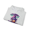 Halloween Sweatshirt | Happy Halloween Haunted House | Unisex Hooded Hoodie Sweatshirt