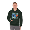 Chill Stitch – Peace & Love - Unisex Hooded Hoodie Sweatshirt – Embrace Your Vibe
