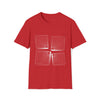 Abstract Shapes V24 Interspace Line Squares | Unisex Soft Style Tee T-Shirt | Embrace Your Vibe