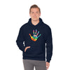 Chill Stitch –Tie-dye Peace Hand - Unisex Hooded Hoodie Sweatshirt – Embrace Your Vibe
