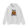 Halloween Sweatshirt | Happy Halloween Scary Pumpkin | Unisex Hooded Hoodie Sweatshirt