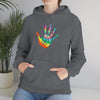 Chill Stitch –Tie-dye Peace Hand - Unisex Hooded Hoodie Sweatshirt – Embrace Your Vibe