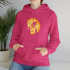 Pizza Moon Bike Ride Sweatshirt | Abstract Unisex Hooded Hoodie Sweatshirt