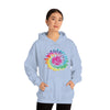 Chill Stitch – Girl Power Tie-Dye - Unisex Hooded Hoodie Sweatshirt – Embrace Your Vibe