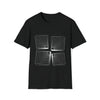 Abstract Shapes V24 Interspace Line Squares | Unisex Soft Style Tee T-Shirt | Embrace Your Vibe