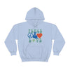 Chill Stitch – Peace & Love - Unisex Hooded Hoodie Sweatshirt – Embrace Your Vibe