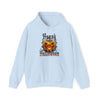 Halloween Sweatshirt | Happy Halloween Scary Pumpkin | Unisex Hooded Hoodie Sweatshirt