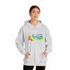 Chill Stitch – VW Tie-dye Van - Unisex Hooded Hoodie Sweatshirt – Embrace Your Vibe