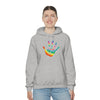 Chill Stitch –Tie-dye Peace Hand - Unisex Hooded Hoodie Sweatshirt – Embrace Your Vibe