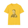 Nikola Tesla Science | Unisex Soft Style Tee T-Shirt | Calligram Word Design