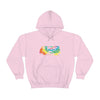 Chill Stitch – VW Tie-dye Van - Unisex Hooded Hoodie Sweatshirt – Embrace Your Vibe