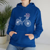 Bicycle Wildflower Basket Bike Biking | Unisex Hooded Hoodie Sweatshirt | Embrace Your Vibe