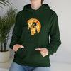 Pizza Moon Bike Ride Sweatshirt | Abstract Unisex Hooded Hoodie Sweatshirt