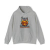 Halloween Sweatshirt | Happy Halloween Scary Pumpkin | Unisex Hooded Hoodie Sweatshirt
