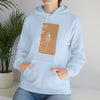 Abstract Shapes V7 Face Sketch | Abstract | Minimalist | Modern Unisex Hooded Hoodie Sweatshirt | Embrace Your Vibe